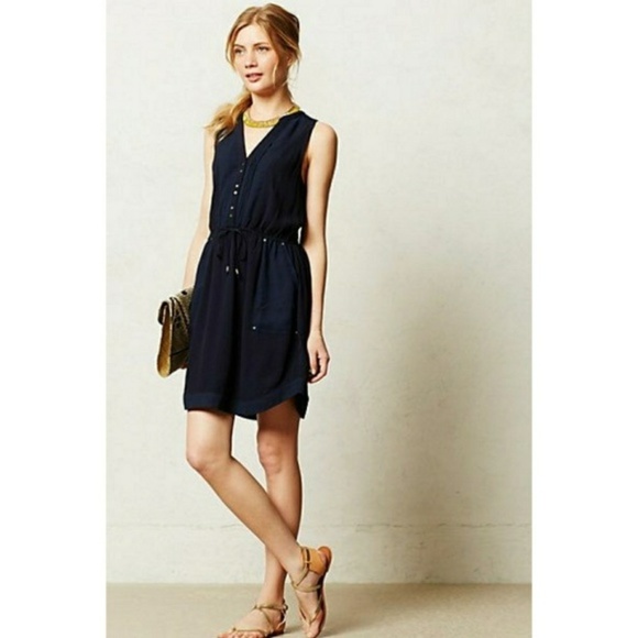 Anthropologie Dresses & Skirts - Anthropologie Maeve Navy Blue Dress